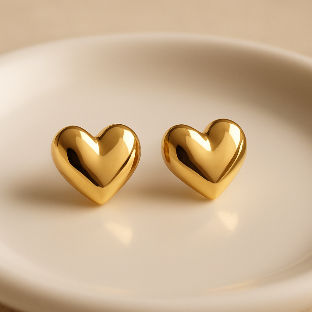Hoops de Corazón Grandes